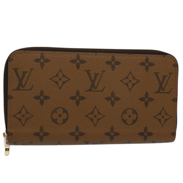 LOUIS VUITTON Monogram Reverse Zippy Wallet Long Wallet M82444 LV Auth 60083SM