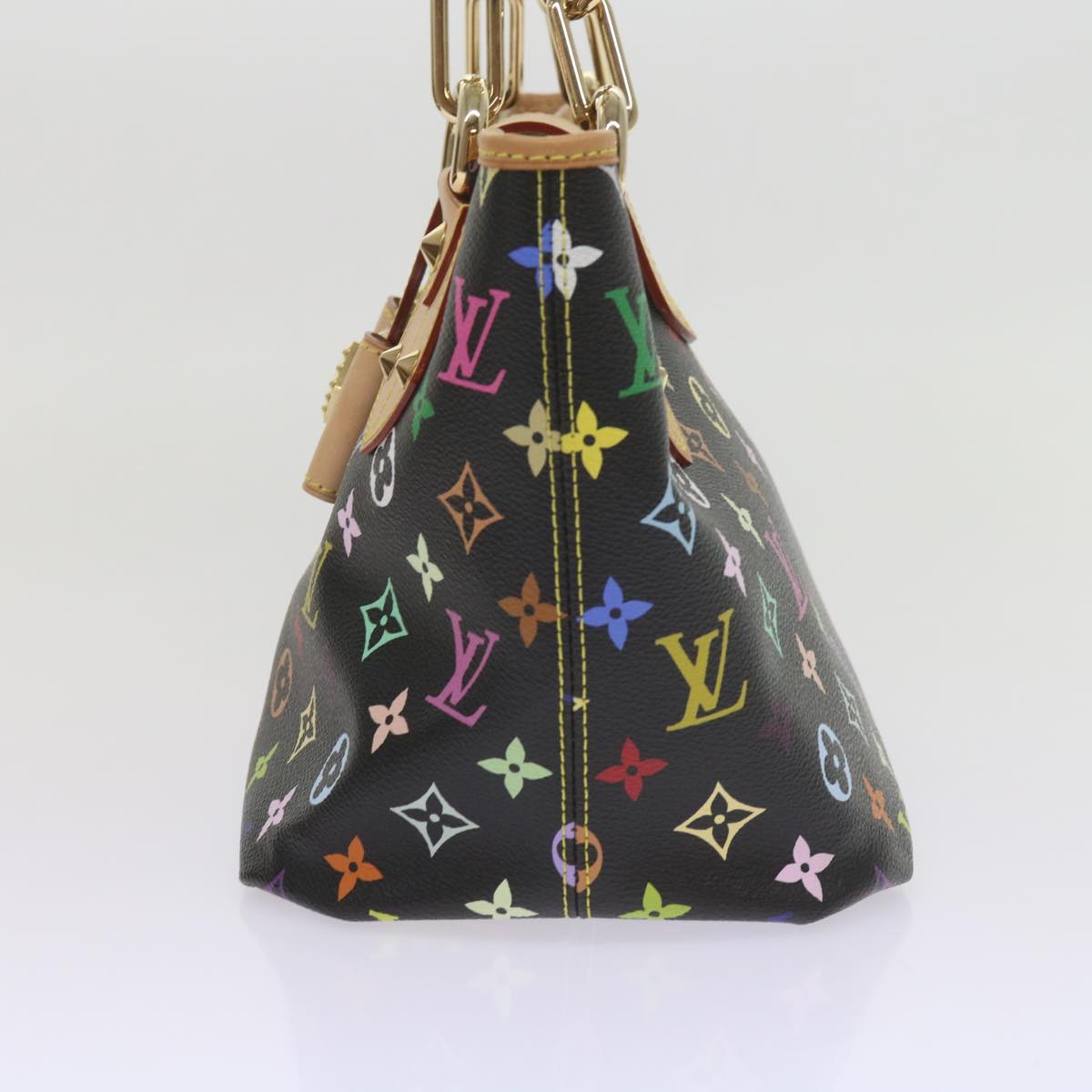 LOUIS VUITTON Monogram Multicolor Annie MM Shoulder Bag Black M40308 Auth 60084A