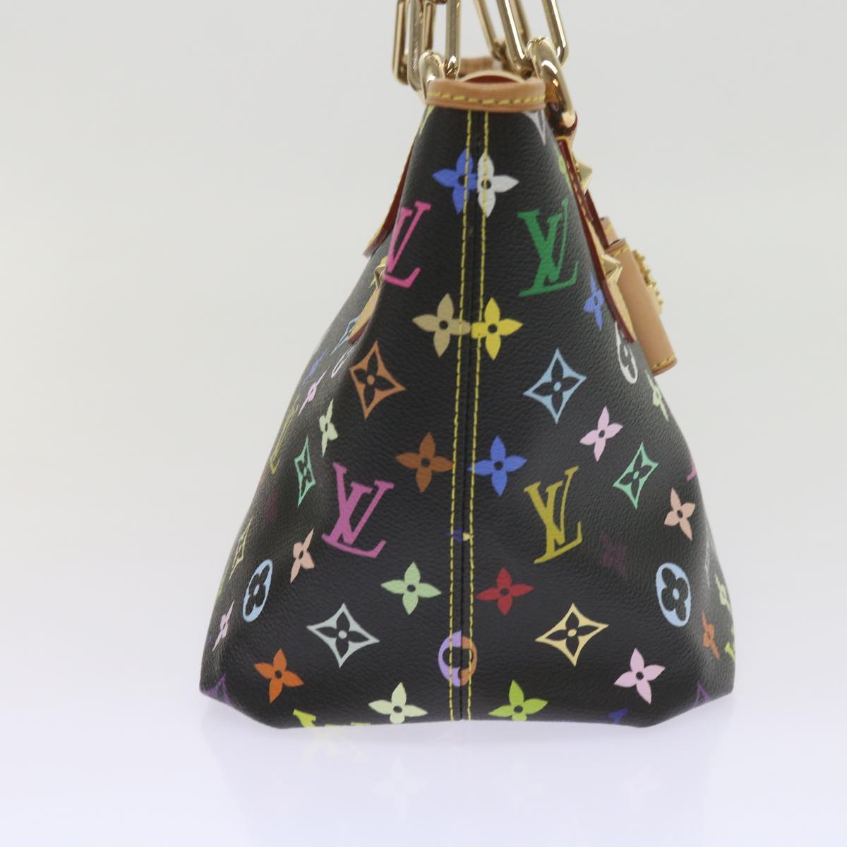 LOUIS VUITTON Monogram Multicolor Annie MM Shoulder Bag Black M40308 Auth 60084A