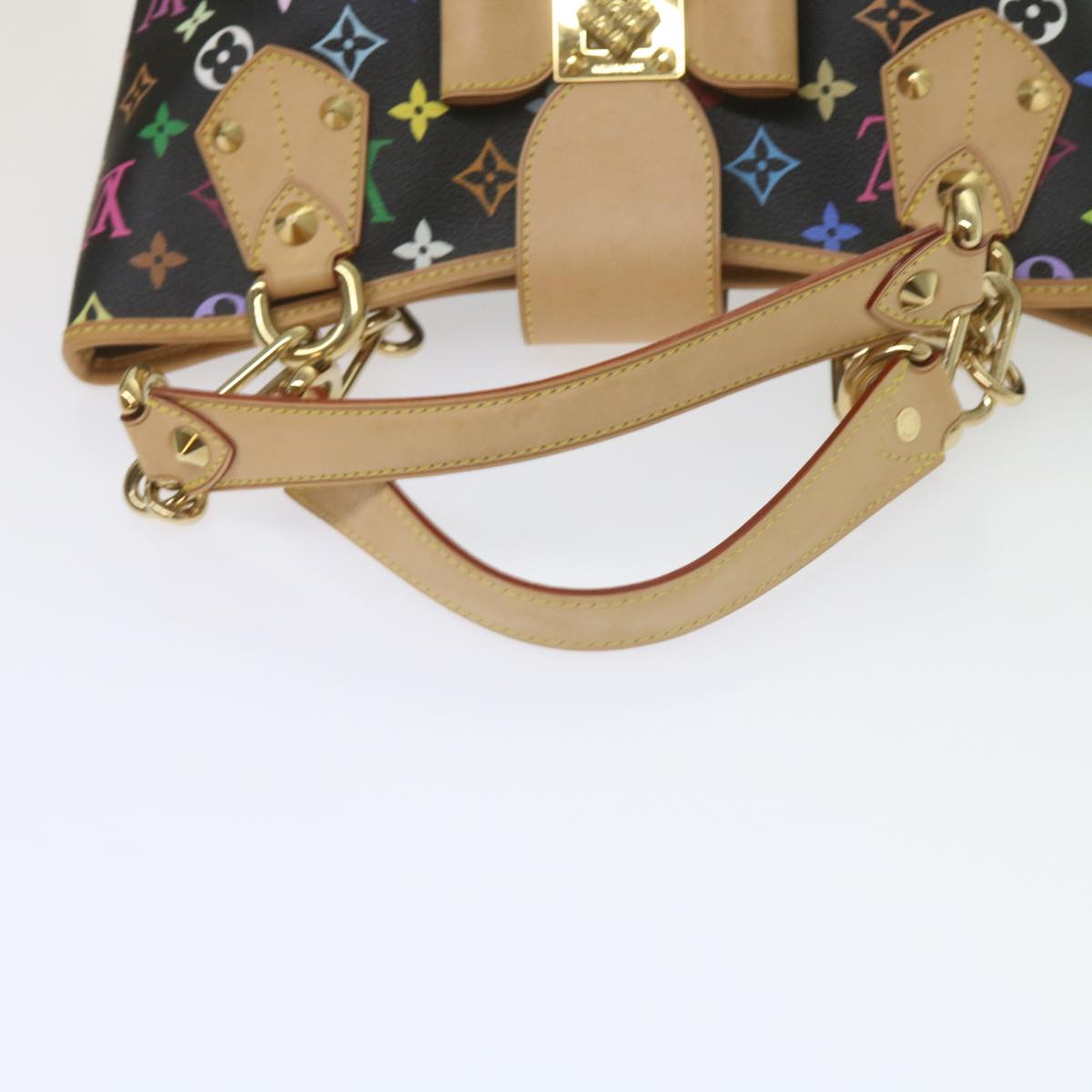 LOUIS VUITTON Monogram Multicolor Annie MM Shoulder Bag Black M40308 Auth 60084A