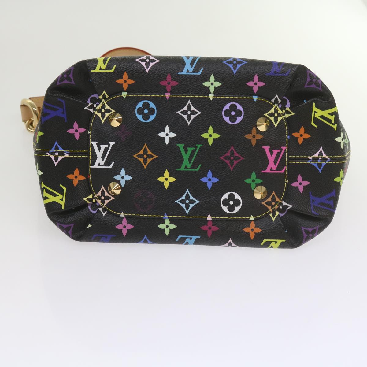 LOUIS VUITTON Monogram Multicolor Annie MM Shoulder Bag Black M40308 Auth 60084A