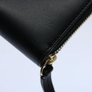 GUCCI Silvi Web Sherry Line Long Wallet Leather Black Red 476083 Auth 60085AV-15