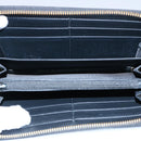 GUCCI Silvi Web Sherry Line Long Wallet Leather Black Red 476083 Auth 60085AV-9