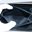 GUCCI Silvi Web Sherry Line Long Wallet Leather Black Red 476083 Auth 60085AV-10