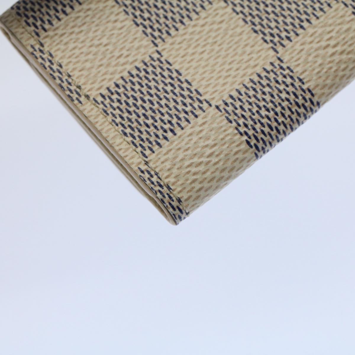 LOUIS VUITTON Damier Azur Multi Cles 4 Key Case N60020 LV Auth 60112