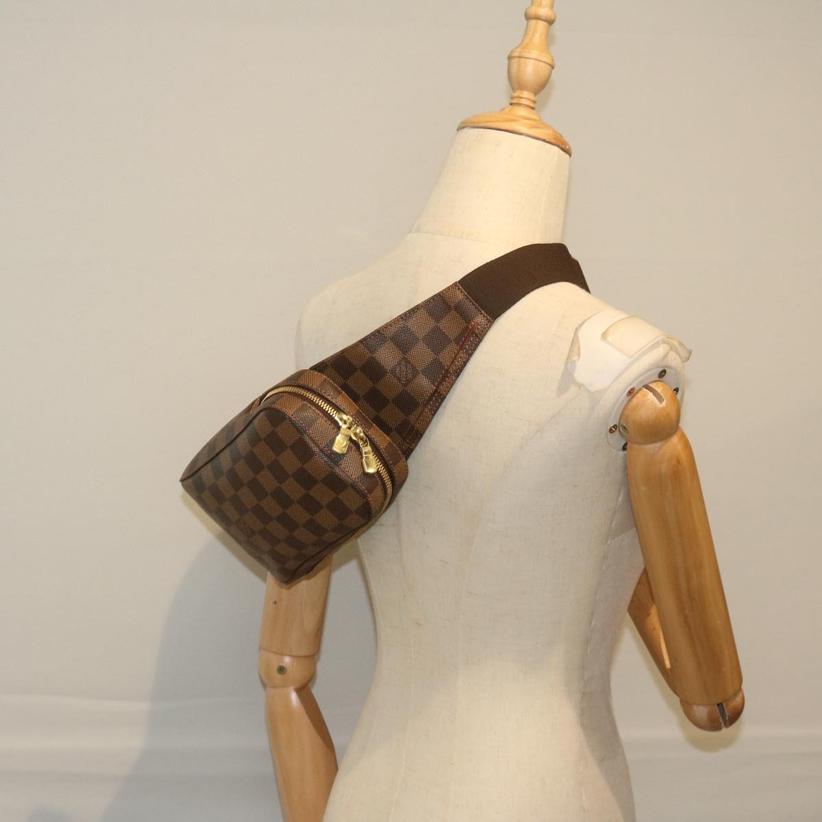 LOUIS VUITTON Damier Ebene Geronimos Shoulder Bag N51994 LV Auth 60117