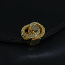 BALLY Shoulder Bag Leather Black Auth 60178-9