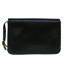 BALLY Shoulder Bag Leather Black Auth 60178-2