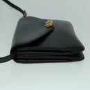 BALLY Shoulder Bag Leather Black Auth 60178-3