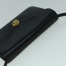 BALLY Shoulder Bag Leather Black Auth 60178-6