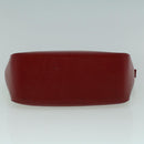 BURBERRY Nova Check Hand Bag Canvas Beige Red Auth 60179-5