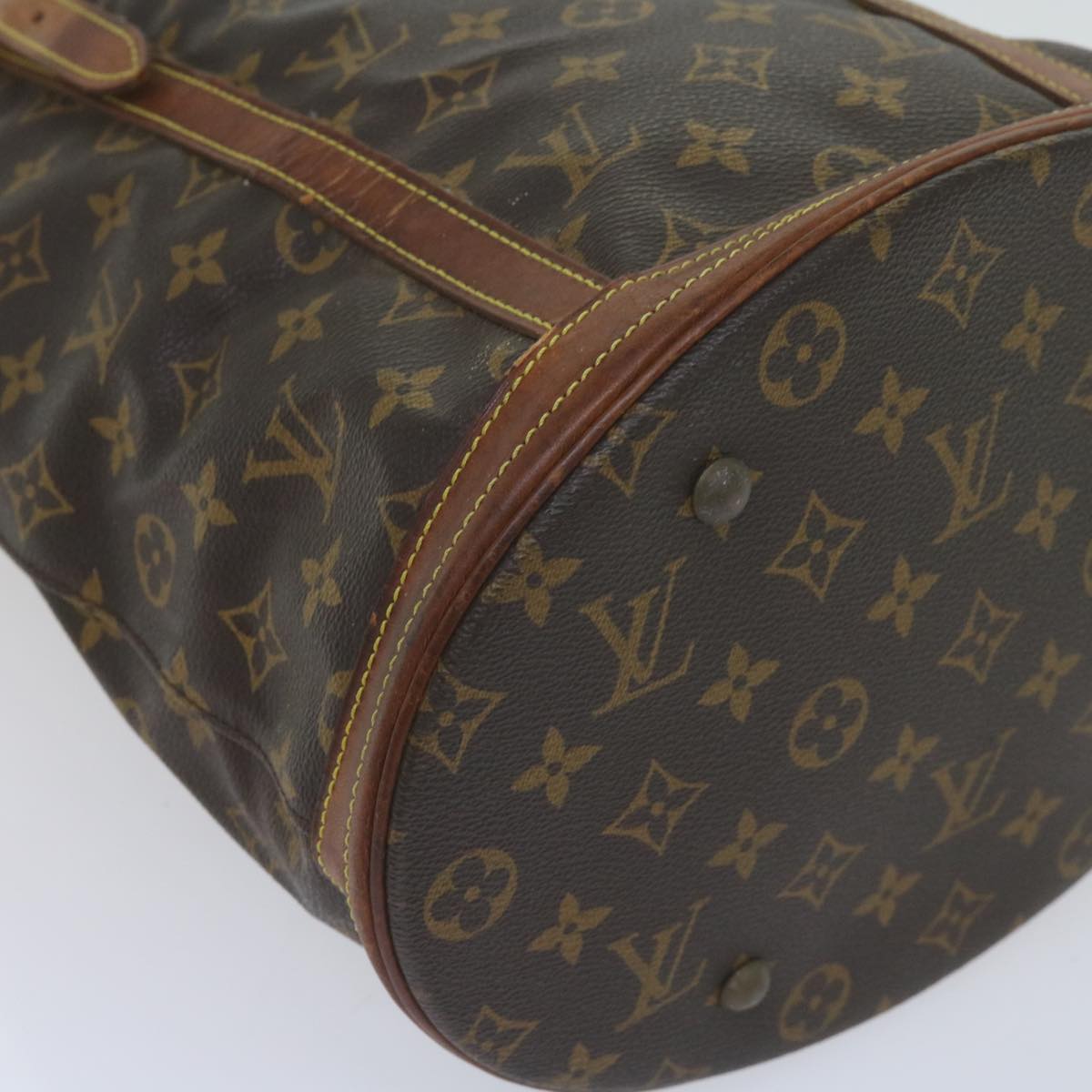 LOUIS VUITTON Monogram Bucket GM Shoulder Bag M42236 LV Auth 60180