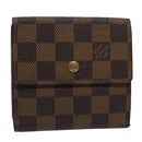 LOUIS VUITTON Damier Ebene Portefeuille Elise Wallet N61654 LV Auth 60184-1