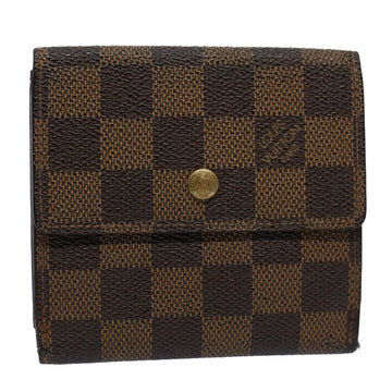 LOUIS VUITTON Damier Ebene Portefeuille Elise Wallet N61654 LV Auth 60184