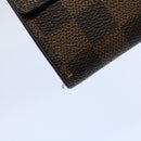 LOUIS VUITTON Damier Ebene Portefeuille Elise Wallet N61654 LV Auth 60184-16
