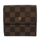 LOUIS VUITTON Damier Ebene Portefeuille Elise Wallet N61654 LV Auth 60184-13