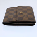 LOUIS VUITTON Damier Ebene Portefeuille Elise Wallet N61654 LV Auth 60184-4