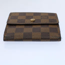 LOUIS VUITTON Damier Ebene Portefeuille Elise Wallet N61654 LV Auth 60184-6