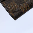 LOUIS VUITTON Damier Ebene Portefeuille Elise Wallet N61654 LV Auth 60184-14