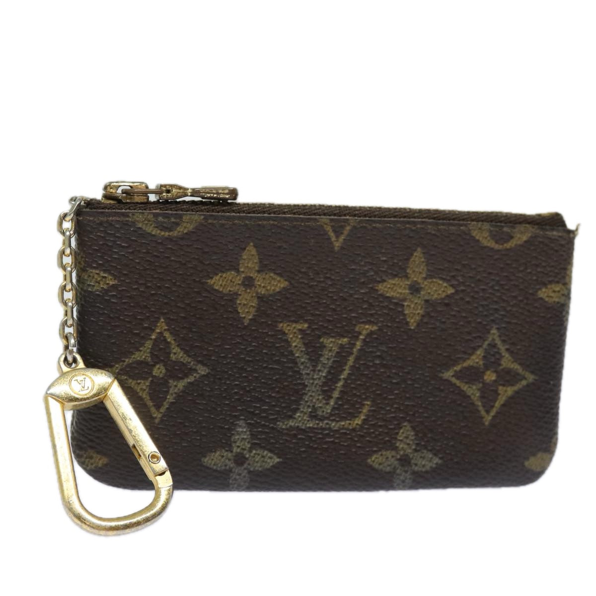 LOUIS VUITTON Monogram Pochette Cles Coin Purse M62650 LV Auth 60185