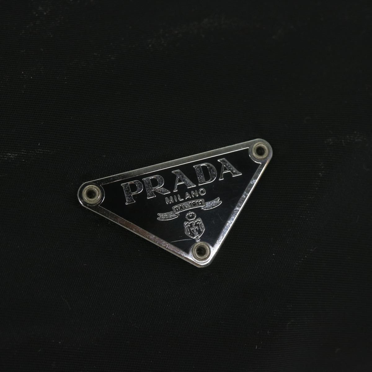 PRADA Shoulder Bag Nylon Black Auth 60190