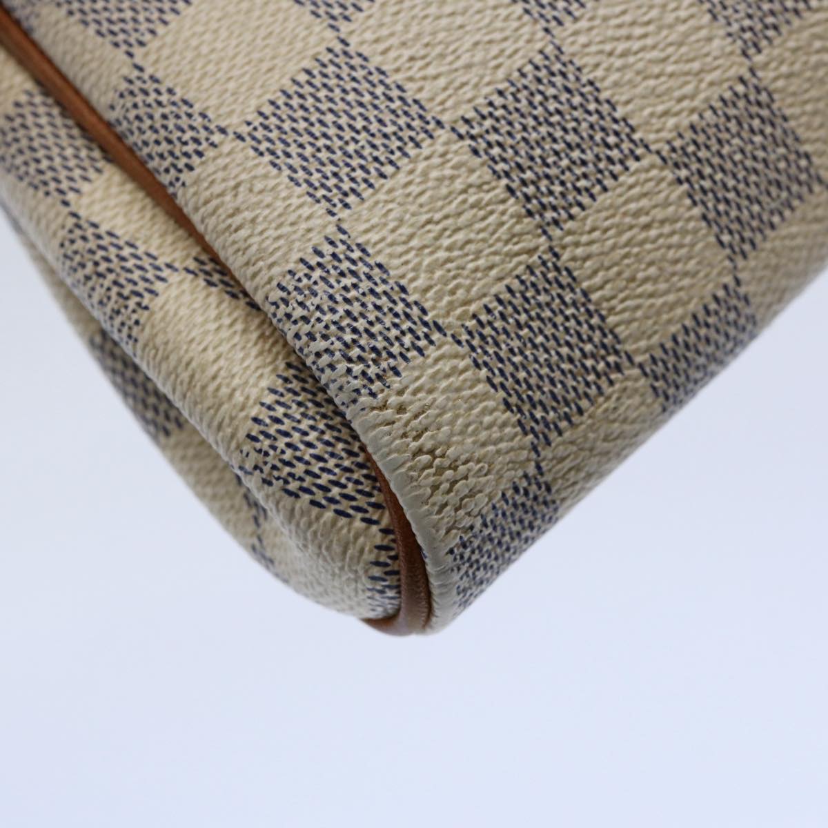 LOUIS VUITTON Damier Azur Eva Shoulder Bag 2way N55214 LV Auth 60203