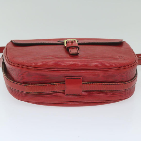 LOUIS VUITTON Epi Jeune Fille Umhängetasche Rot M52157 LV Auth 60225