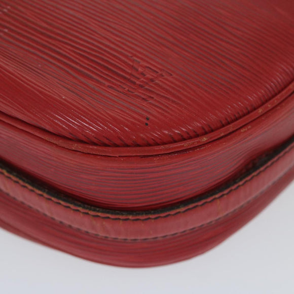 LOUIS VUITTON Epi Jeune Fille Umhängetasche Rot M52157 LV Auth 60225