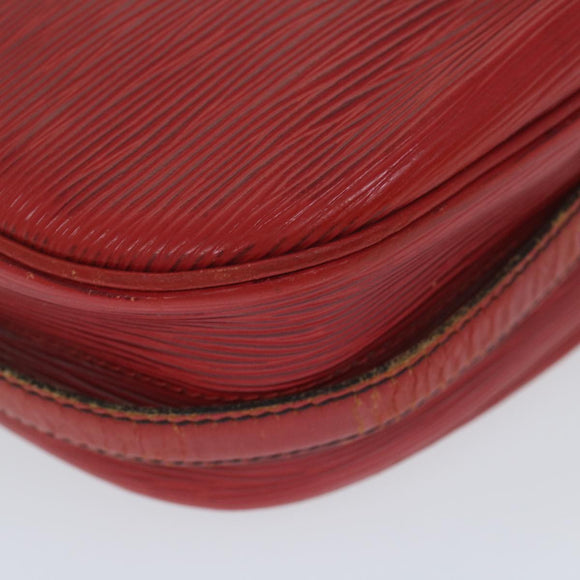 LOUIS VUITTON Epi Jeune Fille Umhängetasche Rot M52157 LV Auth 60225