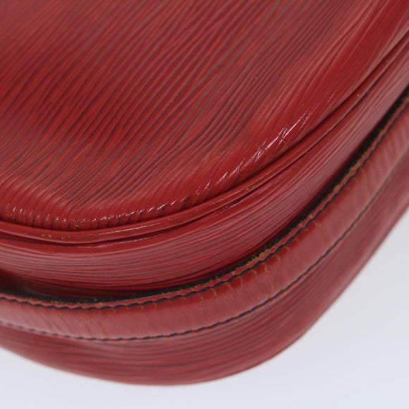 LOUIS VUITTON Epi Jeune Fille Umhängetasche Rot M52157 LV Auth 60225