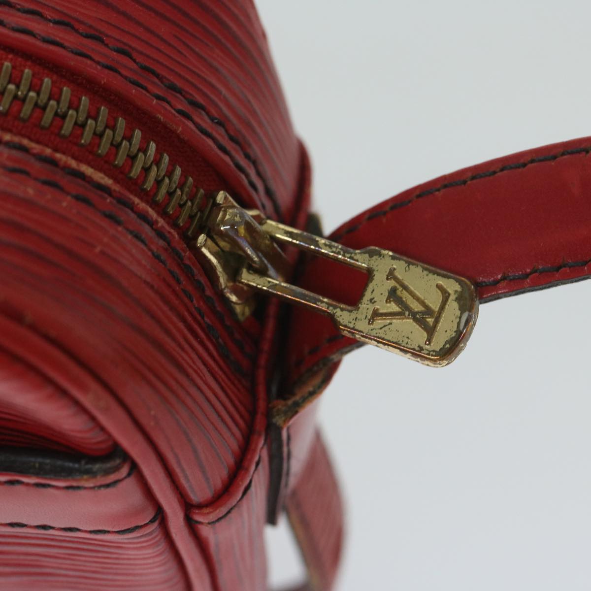 LOUIS VUITTON Epi Jeune Fille Shoulder Bag Red M52157 LV Auth 60225