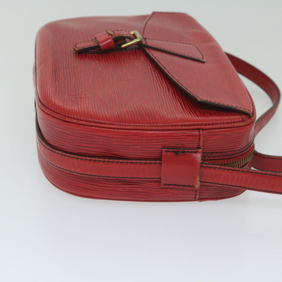 LOUIS VUITTON Epi Jeune Fille Umhängetasche Rot M52157 LV Auth 60225