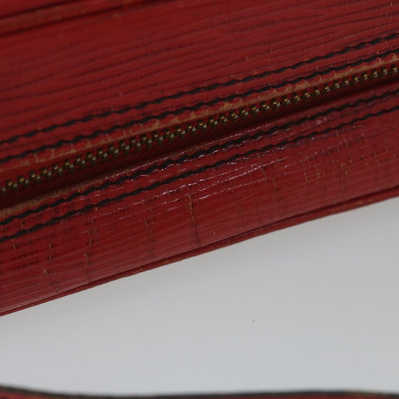 LOUIS VUITTON Epi Jeune Fille Umhängetasche Rot M52157 LV Auth 60225