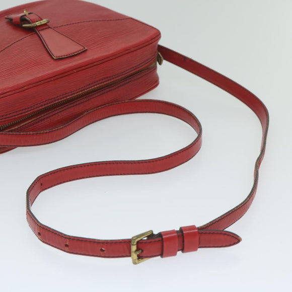 LOUIS VUITTON Epi Jeune Fille Umhängetasche Rot M52157 LV Auth 60225