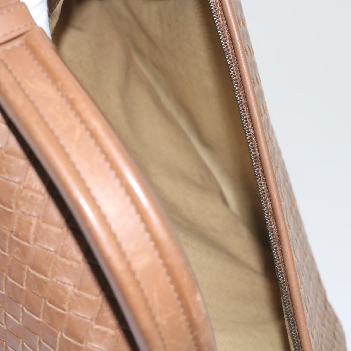 BOTTEGAVENETA INTRECCIATO Business Bag Leather Brown Auth 60304