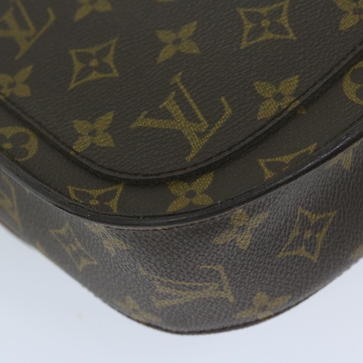 LOUIS VUITTON Monogram Saint Cloud GM Shoulder Bag M51242 LV Auth 60348