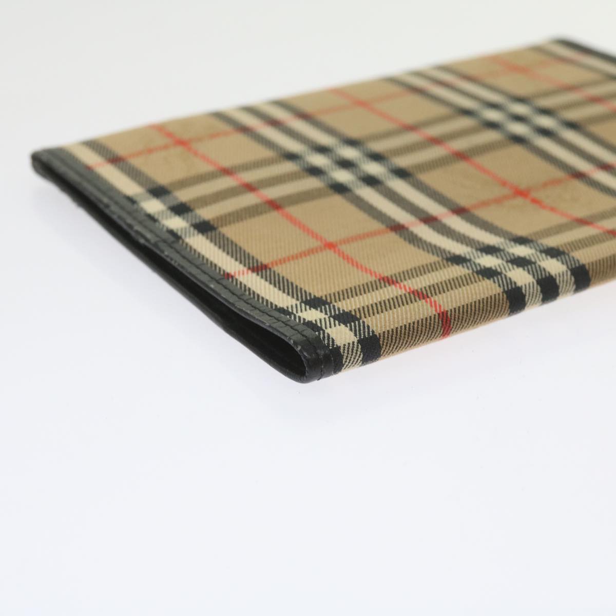 BURBERRY Nova Check Day Planner Cover Nylon Beige Auth 60443