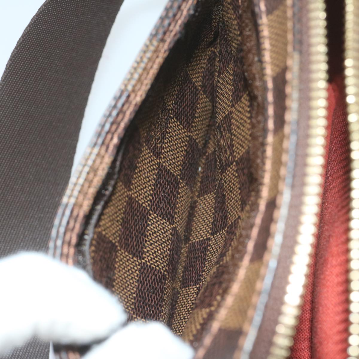 LOUIS VUITTON Damier Ebene Geronimos Shoulder Bag N51994 LV Auth 60491