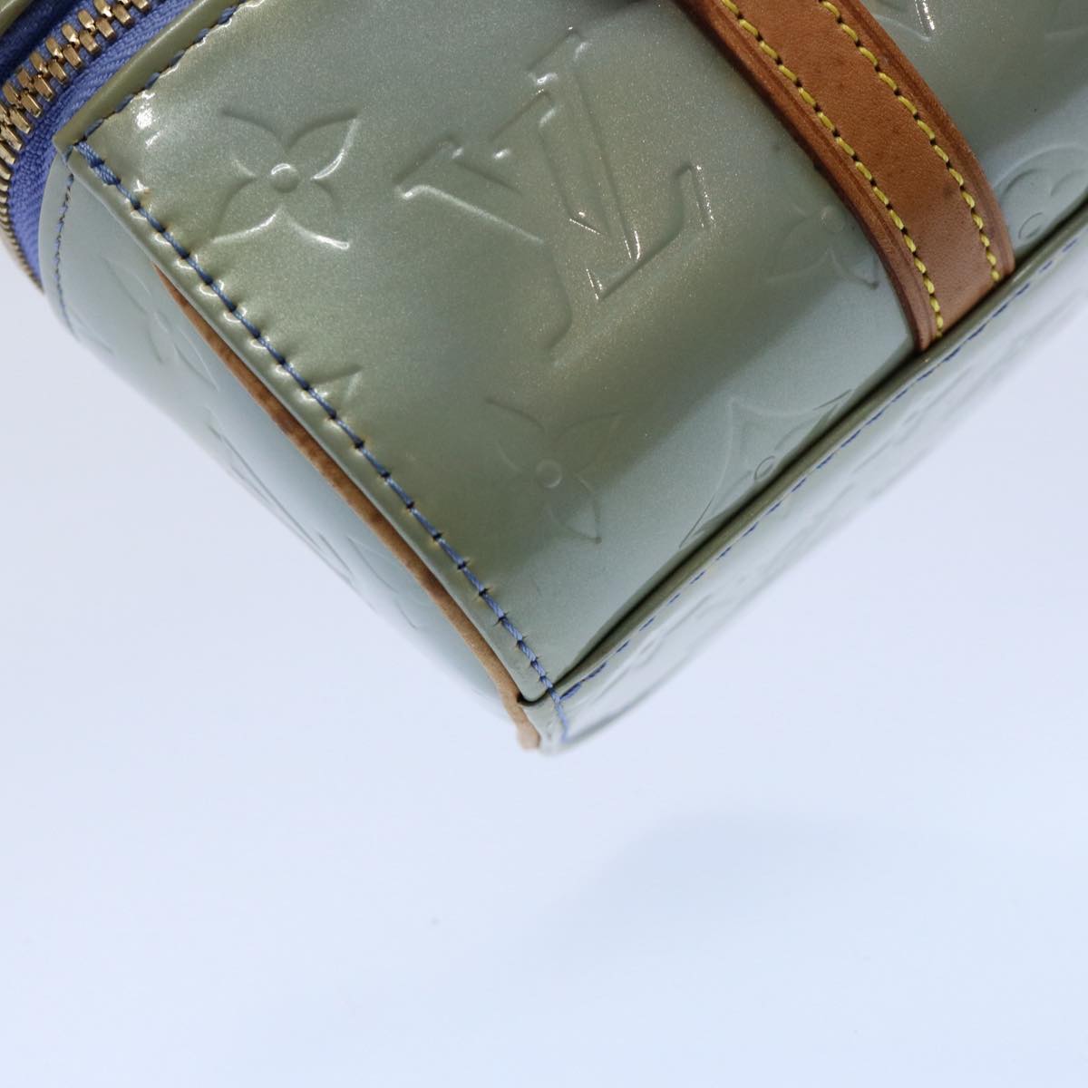LOUIS VUITTON Monogram Vernis Sullivan Horizontal PM Hand Bag M91266 Auth 60494