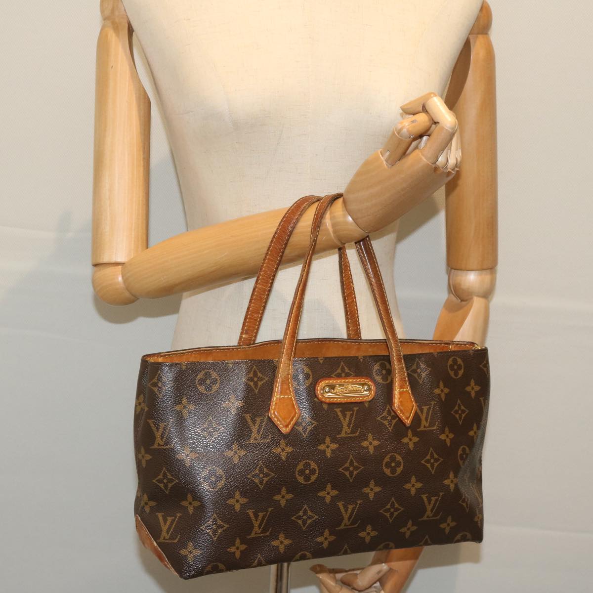 LOUIS VUITTON Monogram Wilshire PM Hand Bag M40595 LV Auth 60512