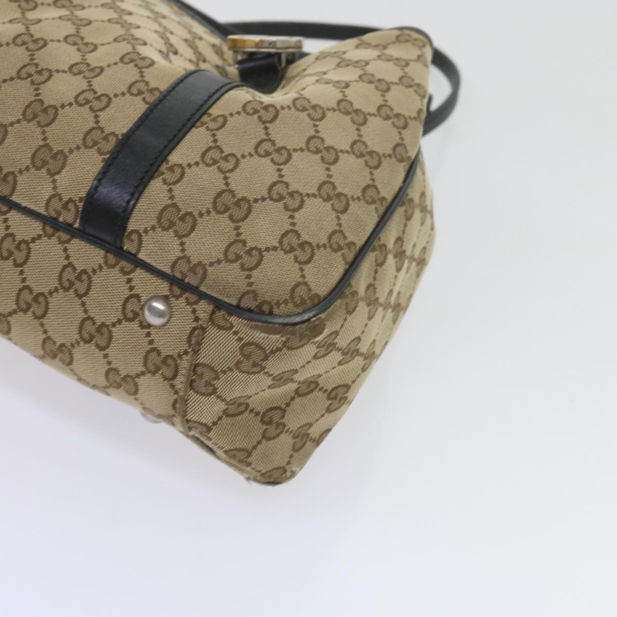 GUCCI GG Canvas Tote Bag Beige 232957 Auth 60522