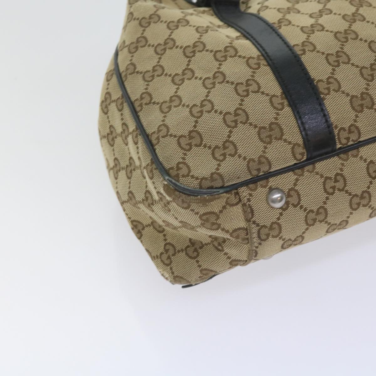 GUCCI GG Canvas Tote Bag Beige 232957 Auth 60522