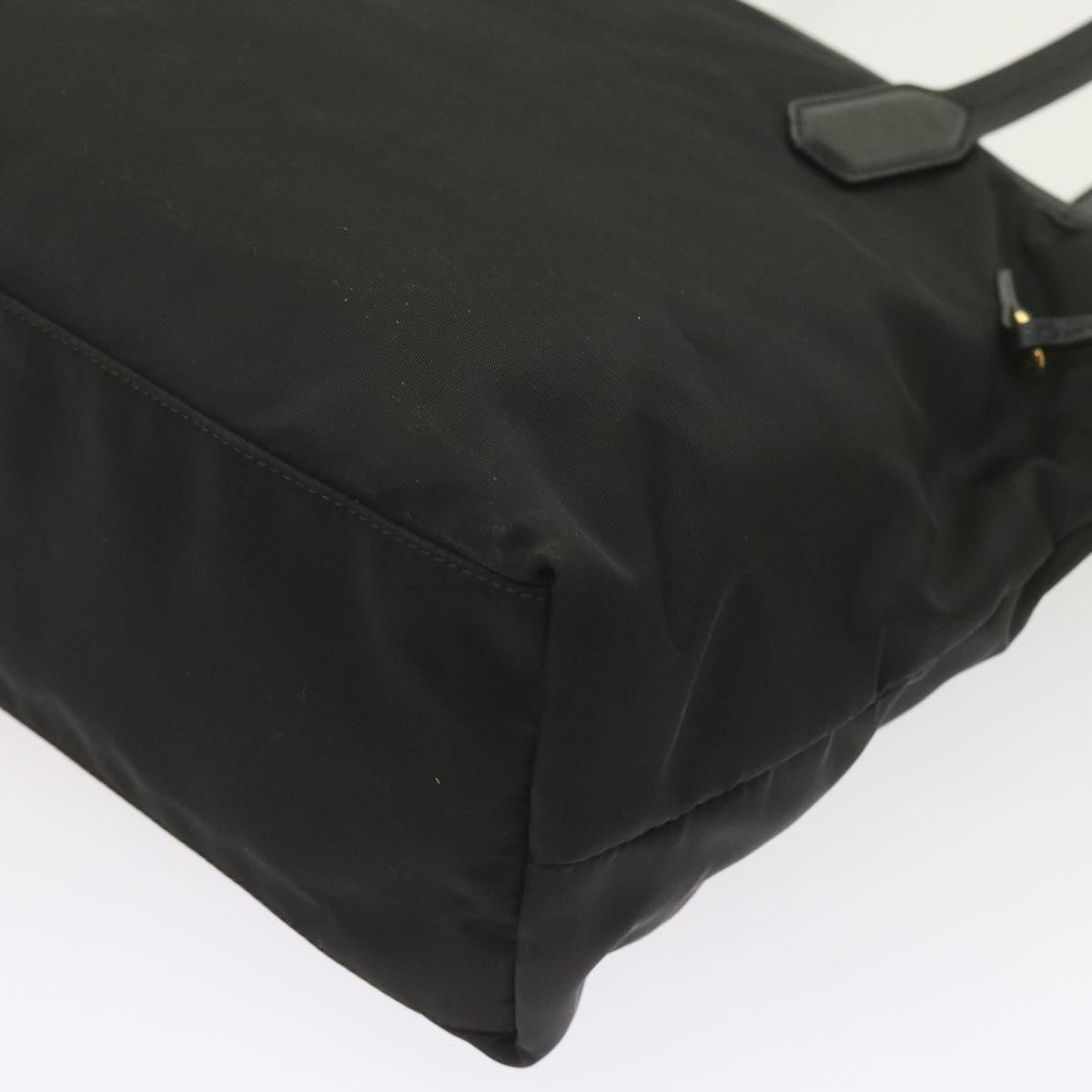 PRADA Tote Bag Nylon Black Auth 60593