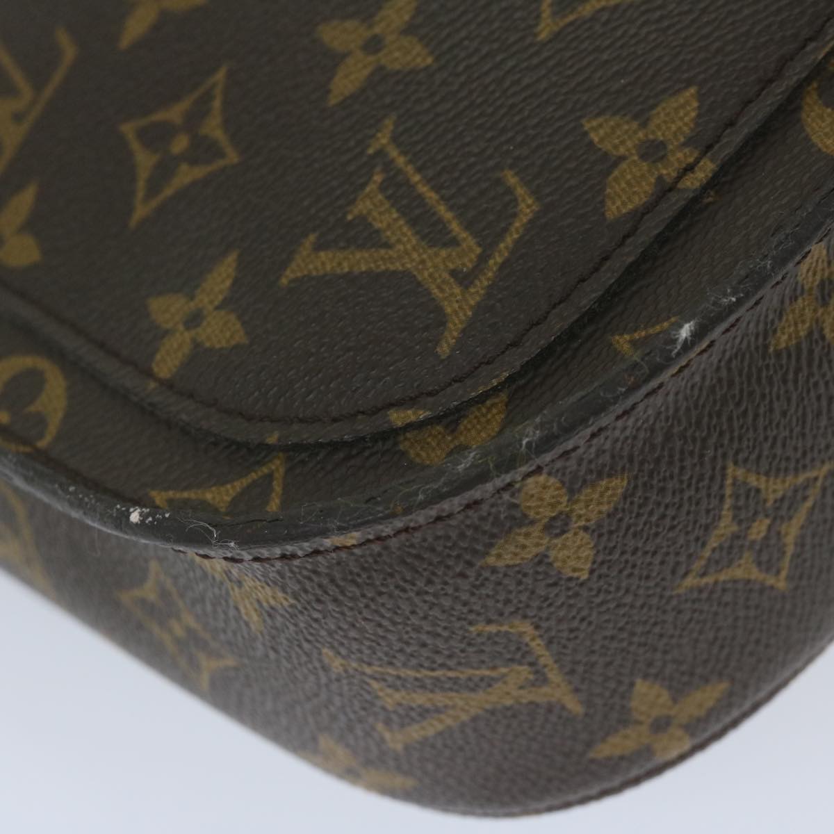 LOUIS VUITTON Monogram Saint Cloud GM Shoulder Bag M51242 LV Auth 60638