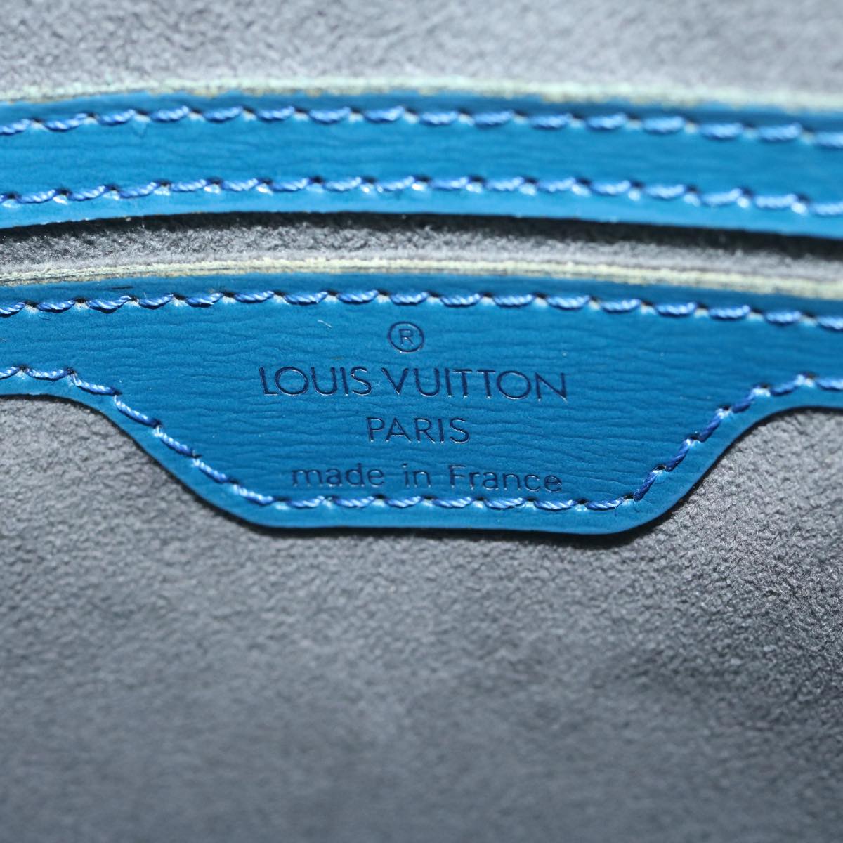 LOUIS VUITTON Epi Saint Jacques Shoulder Bag Blue M52275 LV Auth 60669