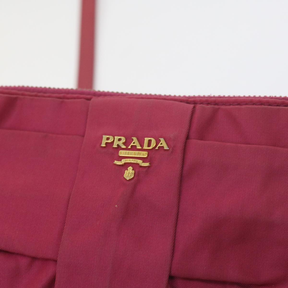 PRADA Shoulder Bag Nylon Pink Auth 60702