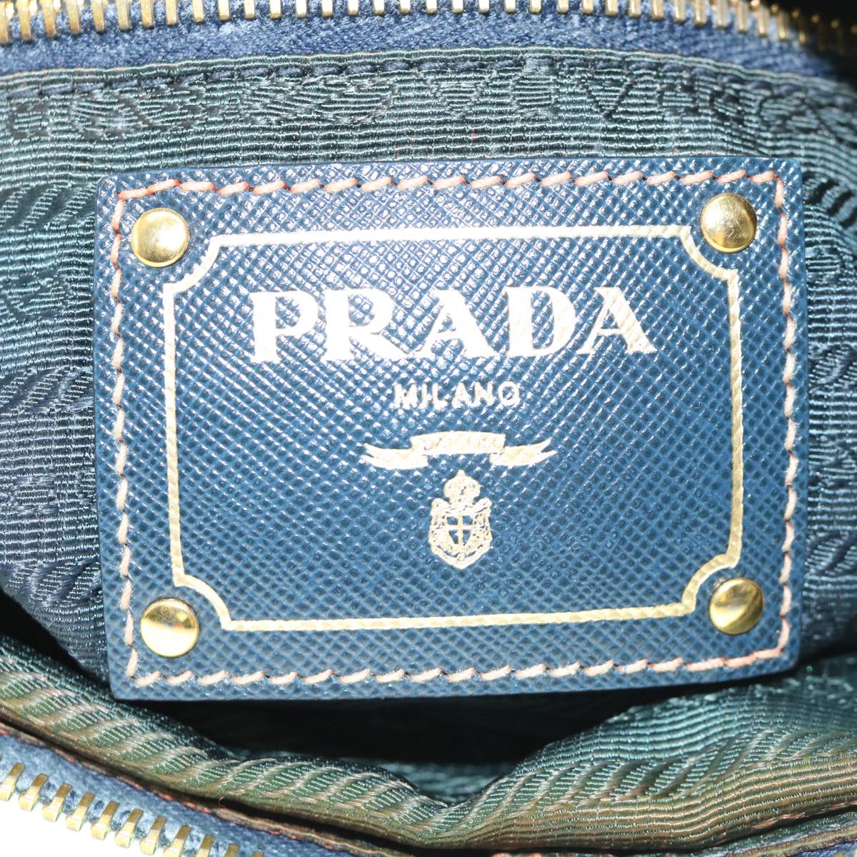 PRADA Shoulder Bag Nylon Green Auth 60704