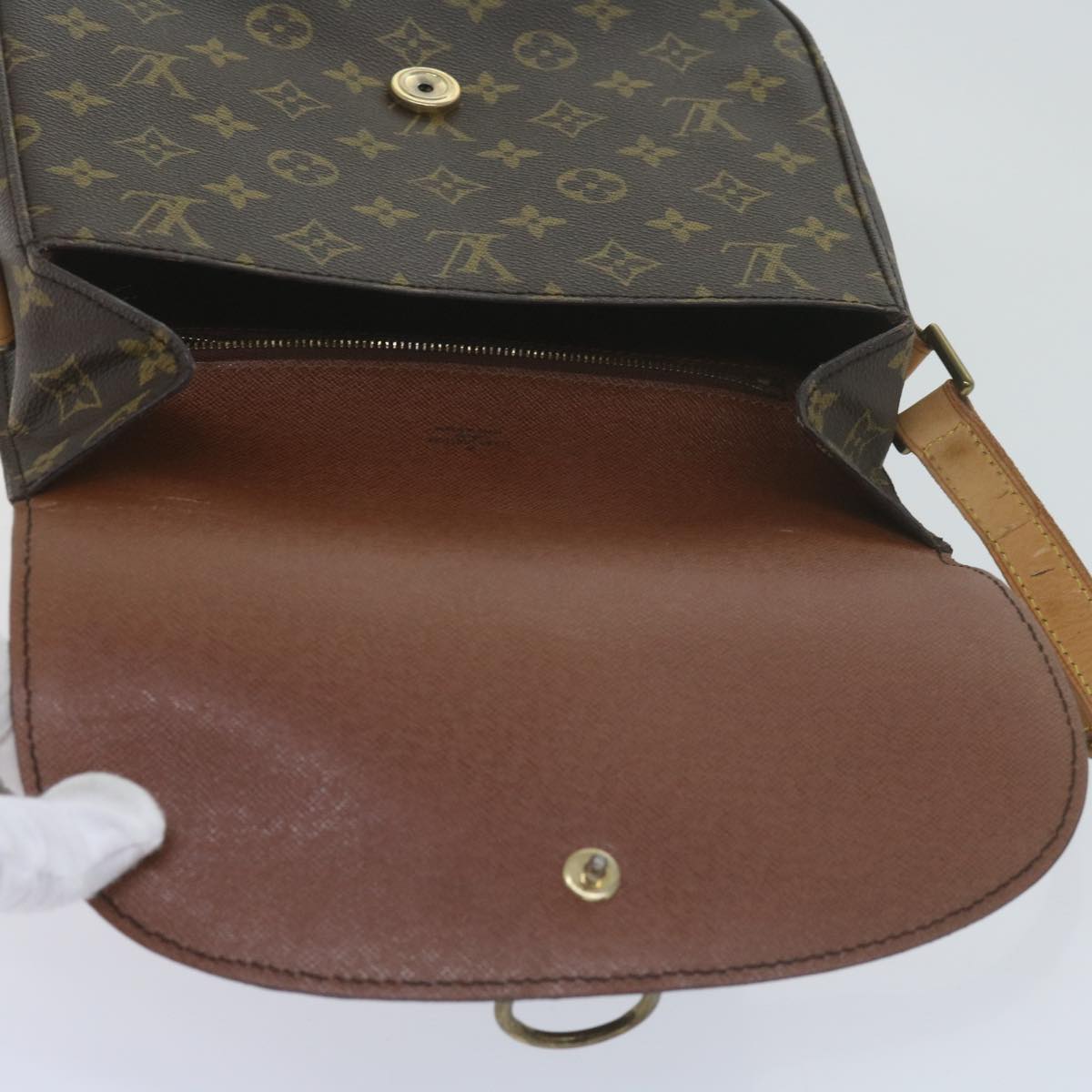 LOUIS VUITTON Monogram Saint Cloud GM Shoulder Bag M51242 LV Auth 60731