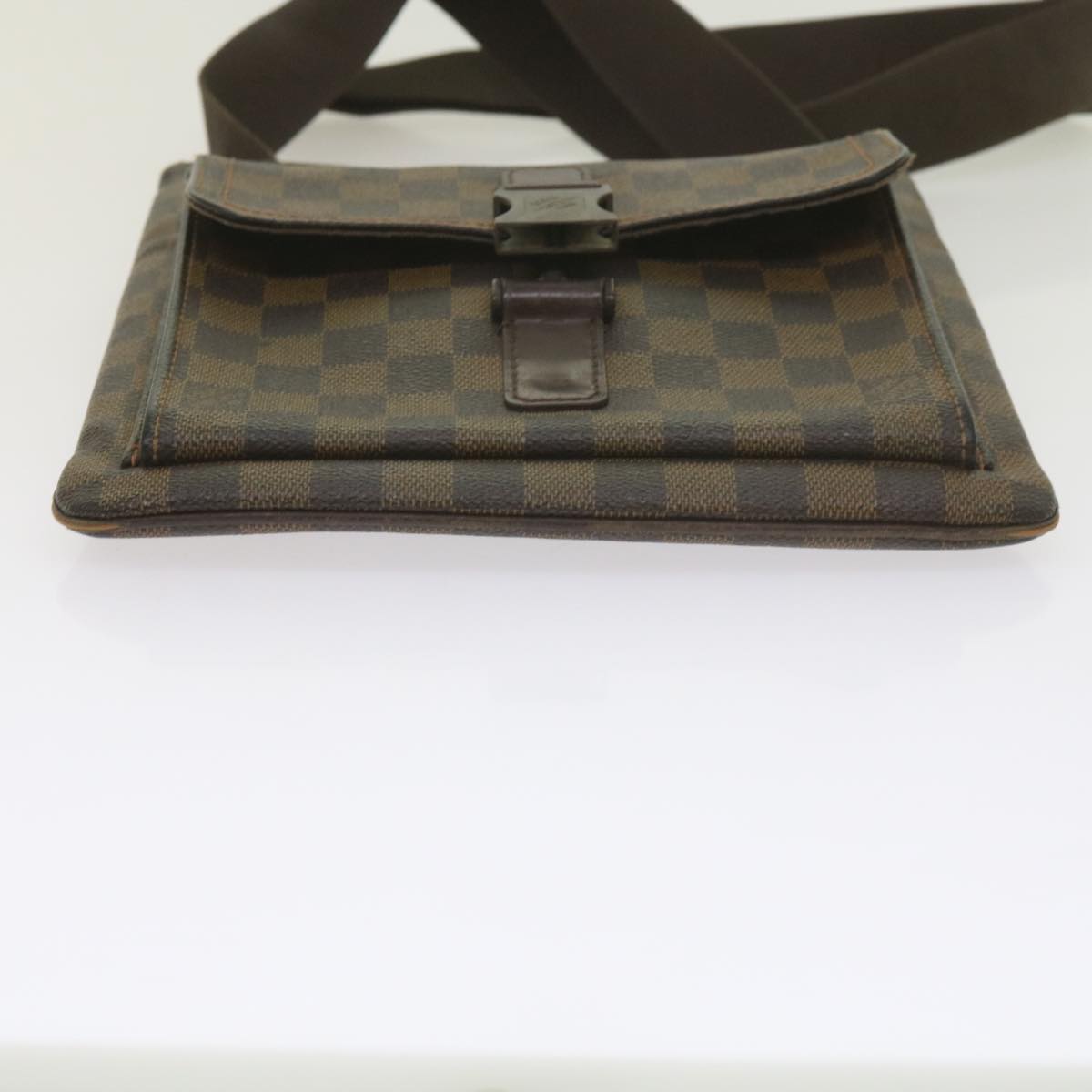 LOUIS VUITTON Damier Ebene Pochette Merwiel Shoulder Bag N51127 LV Auth 60736