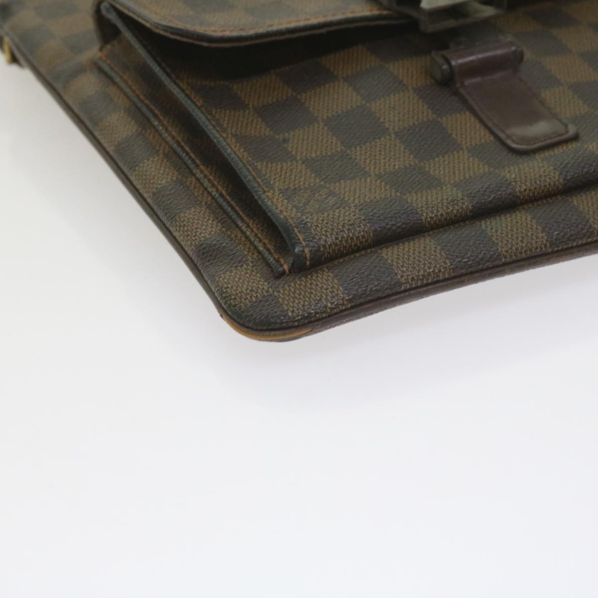 LOUIS VUITTON Damier Ebene Pochette Merwiel Shoulder Bag N51127 LV Auth 60736